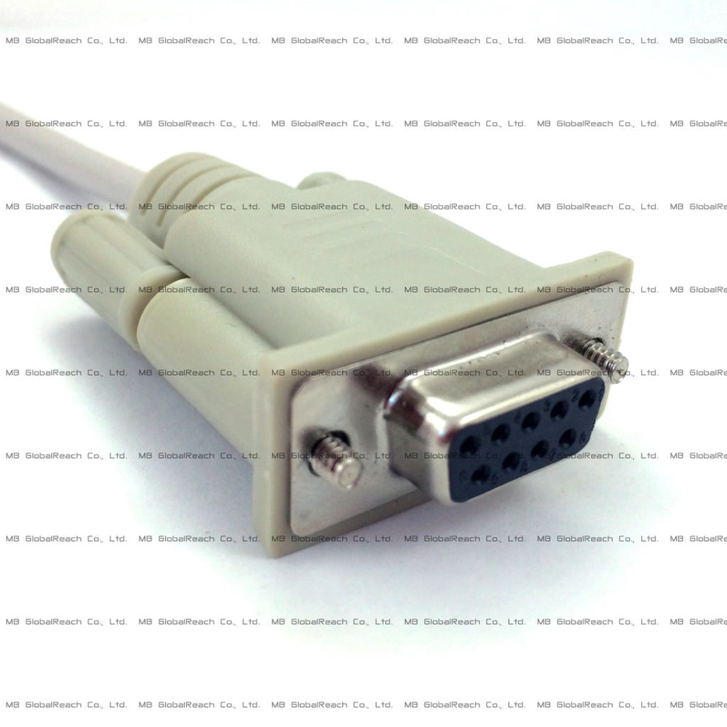 Beige DE-9 Female Tin Colored Connector
