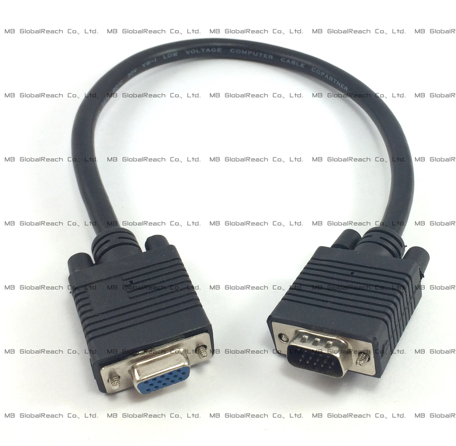 VGA Cable HD-15 Female to HD-15 Male