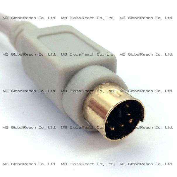 Gold Colored 6-Pin Mini-DIN Male v1