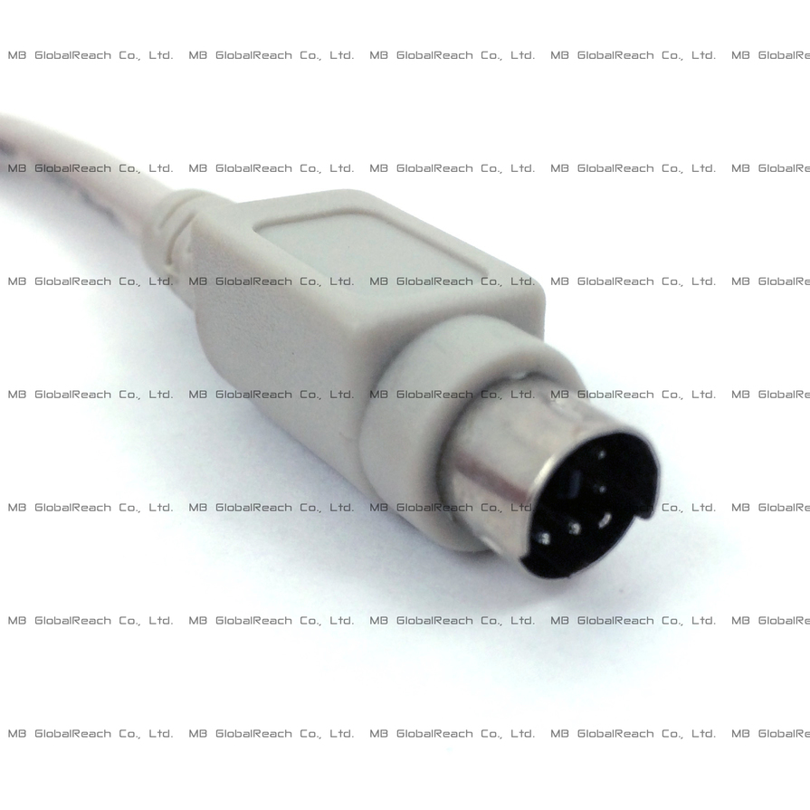 Tin Colored 6-Pin Mini-DIN Male v1
