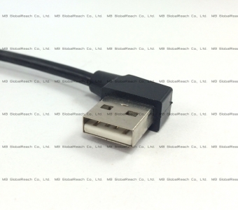 Black 90-Degree USB-AM
