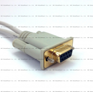 Beige DE-9 Female Gold Colored Connector