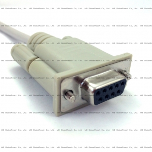 Beige DE-9 Female Tin Colored Connector