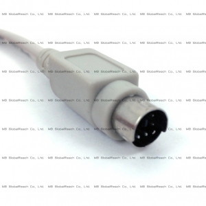 Tin Colored 6-Pin Mini-DIN Male v1