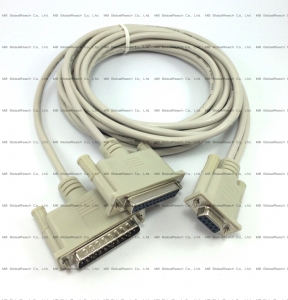 Y Cable DE-9 Female to DB-25 Female and DB-25 Male